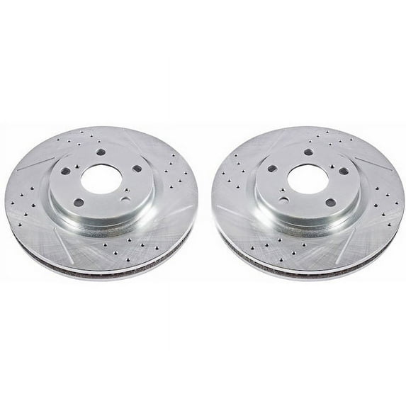 Front Brake Rotor Set - Compatible with 2007 - 2018 ES350 2008 2009 2010 2011 2012 2013 2014 2015 2016 2017