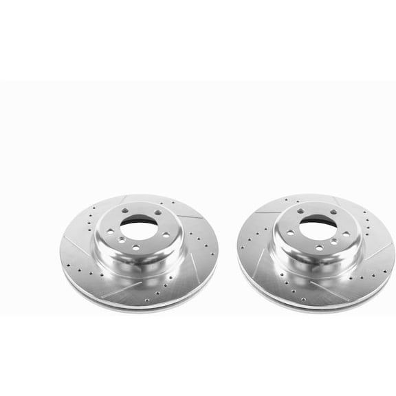 Front Brake Rotor Set - Compatible with 2008 - 2013 BMW 135i 2009 2010 2011 2012