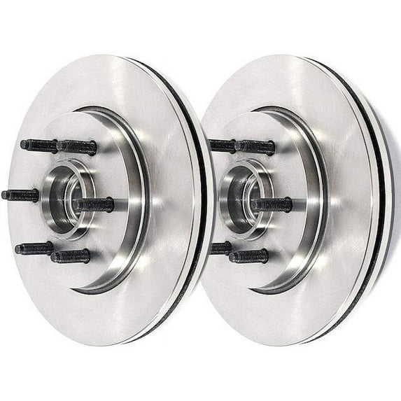 Front Brake Rotor Set - Compatible with 2008 - 2014 Ford E-450 Super Duty Base 2009 2010 2011 2012 2013