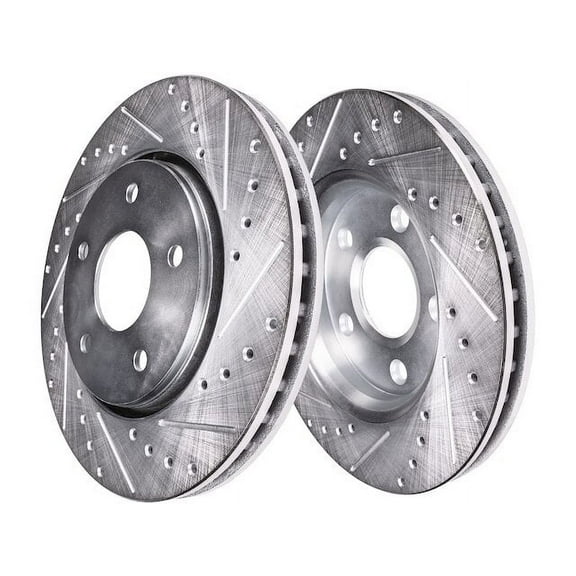 Front Brake Rotor Set - Compatible with 2010 - 2011 Honda Accord Crosstour