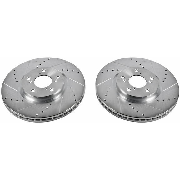 Front Brake Rotor Set - Compatible with 2010 - 2013 Acura ZDX 2011 2012