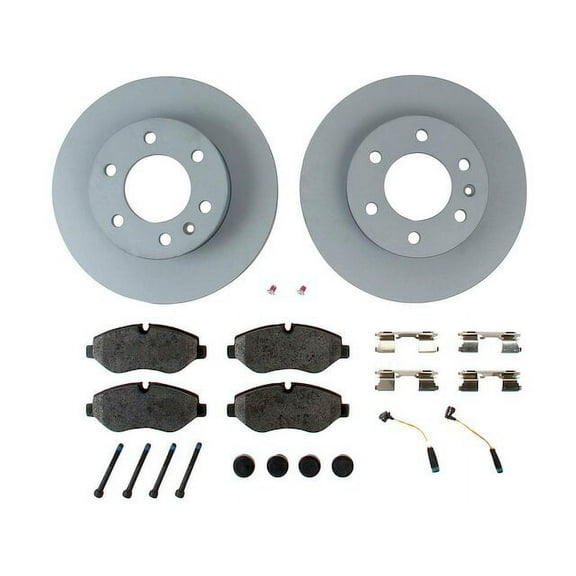 Front Brake Rotor Set - Compatible with 2010 - 2018 Mercedes-Benz Sprinter 2500 2011 2012 2013 2014 2015 2016 2017