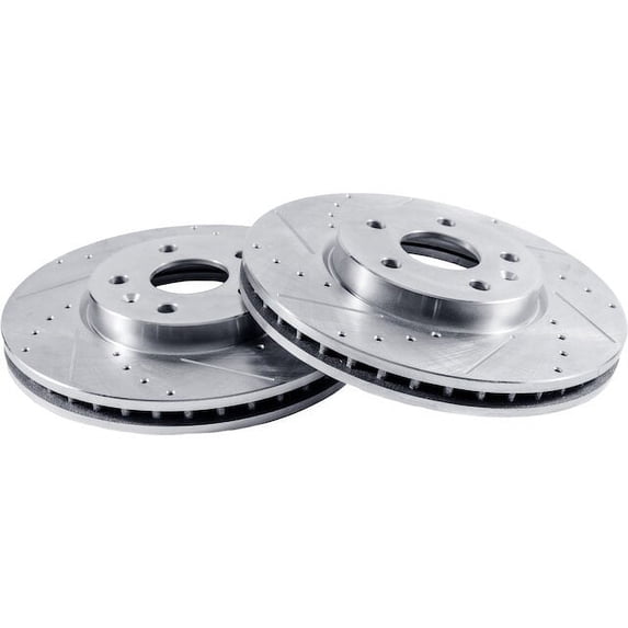 Front Brake Rotor Set - Compatible with 2010 Kia Rondo