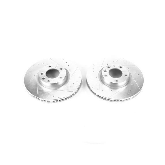 Front Brake Rotor Set - Compatible with 2011 - 2018 Porsche Cayenne 2012 2013 2014 2015 2016 2017