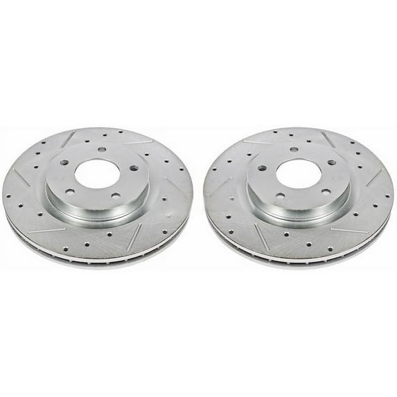 Front Brake Rotor Set - Compatible with 2011 - 2020 Mitsubishi Outlander Sport 2012 2013 2014 2015 2016 2017 2018 2019