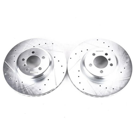 Front Brake Rotor Set - Compatible with 2013 - 2015 BMW ActiveHybrid 3 2014
