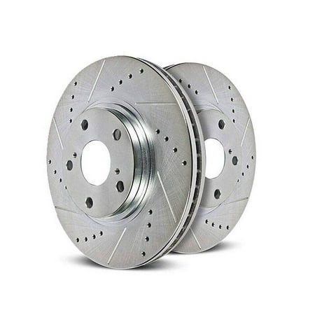 Front Brake Rotor Set - Compatible with 2013 - 2015 BMW X1 2.0L 4-Cylinder 2014