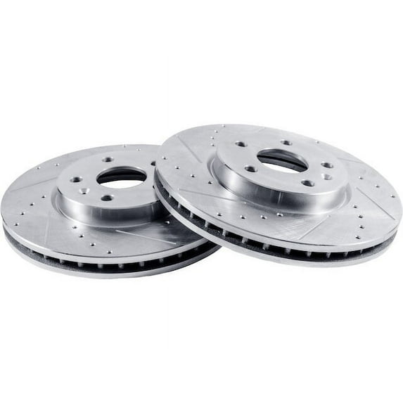 Front Brake Rotor Set - Compatible with 2013 - 2019 Ford Flex 2014 2015 2016 2017 2018