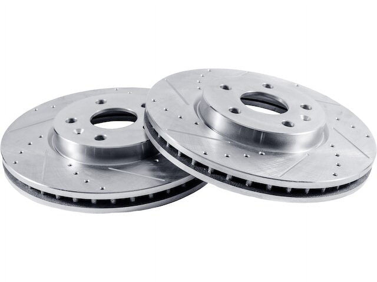 Hart Brakes Kit De Frenos Y Rotores Traseros Delanteros | Pastillas De Freno Delanteras Y Traseras| Rotores Y Pastillas De Freno| Pastillas Y Rotores De Freno De Cerámica - PHCC.61123.02