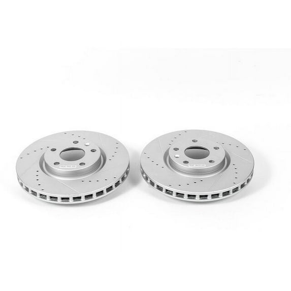 Front Brake Rotor Set - Compatible with 2014 - 2019 Chevy Corvette Stingray 2015 2016 2017 2018