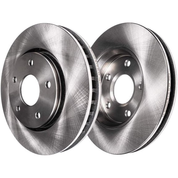 Front Brake Rotor Set - Compatible with 2018 - 2019 Land Rover Range Rover Velar