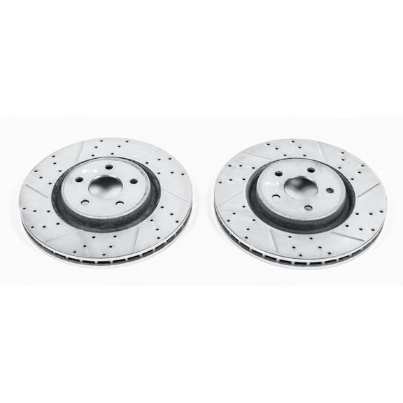 Front Brake Rotor Set - Compatible with 2018 - 2020 Dodge Durango SRT - Power Stop