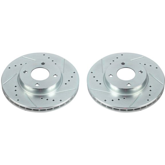 Front Brake Rotor Set - Compatible with 2020 - 2021 Nissan Versa