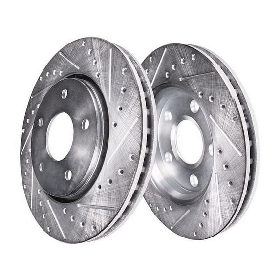 Front Brake Rotor Set - Compatible with 2020 - 2023 Genesis G70 2021 2022