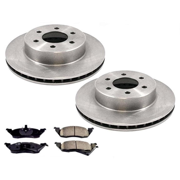 Front Brake Rotors & Brake Brake Pads 4 Wheel Drive for Dodge Dakota 91-96