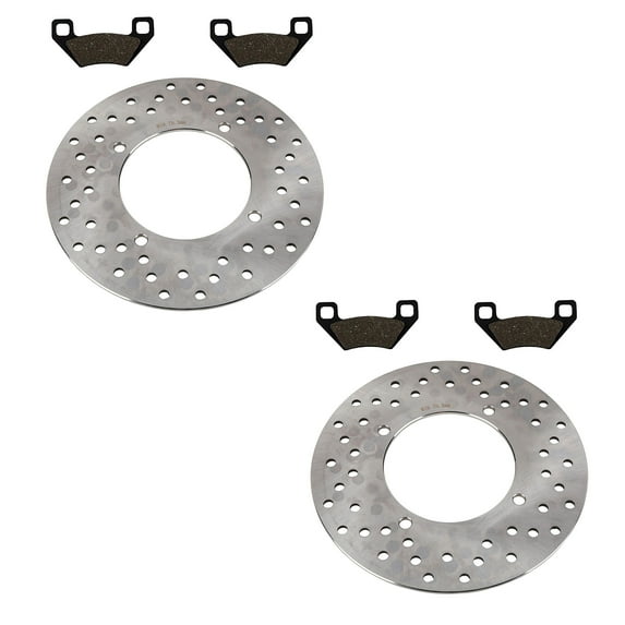 Front Brake Rotors & Pads fits Arctic Cat Thundercat 1000 2008-2011 FIS EFI