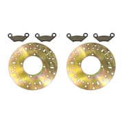 Front Brake Rotors & Pads fits Polaris Magnum 330 4x4/HDS 2003 2004