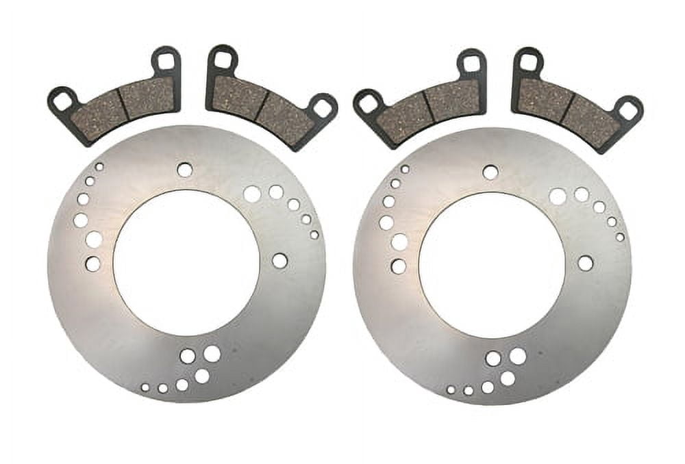 ECCPP Front And Rear Carbon Fiber Brake Pads Fits 2009 2010 2011 2012 2013 For Polaris 800 Ranger Rzr Efi Razor