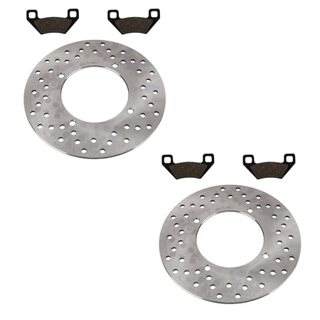 Front Brake Rotors & Pads for Arctic Cat 500 4x4 FIS Auto Manual 2009