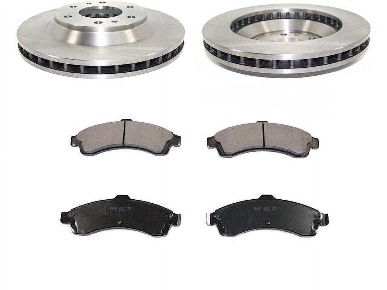 Front Brake SemiMetallic Pad and Rotor Kit Compatible with 2002