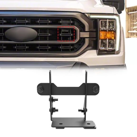 Front Bumper ACC Module Relocation Bracket for Ford F-150 2021 2022 2023 2024 2025,Heavy Duty Steel Adaptive Cruise Control Sensor Bracket