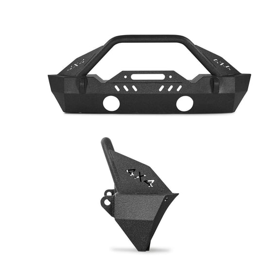 Front Bumper Compatible with 2018-2024 Jeep Wrangler JL JLU & Gladiator JT