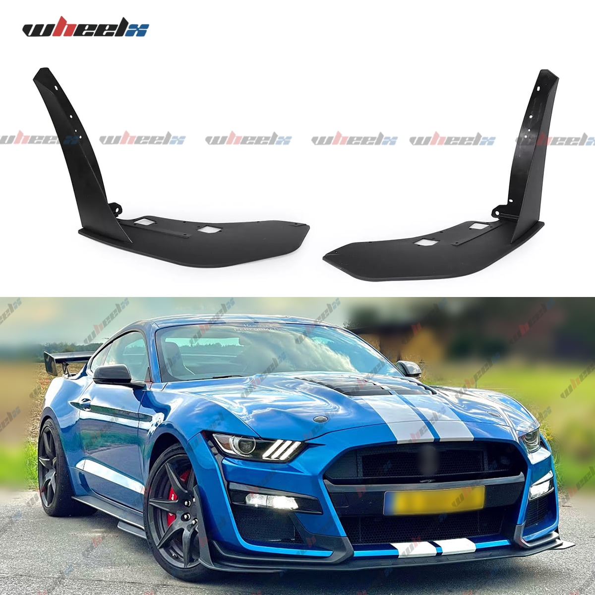 Front Bumper Lip Corner Spoiler Side Winglet Splitters Canards For
