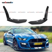 WheelX GT500 Style Front Bumper Corner Spoiler Winglet Splitters for Ford Mustang 2015-2023, Matte Black ABS