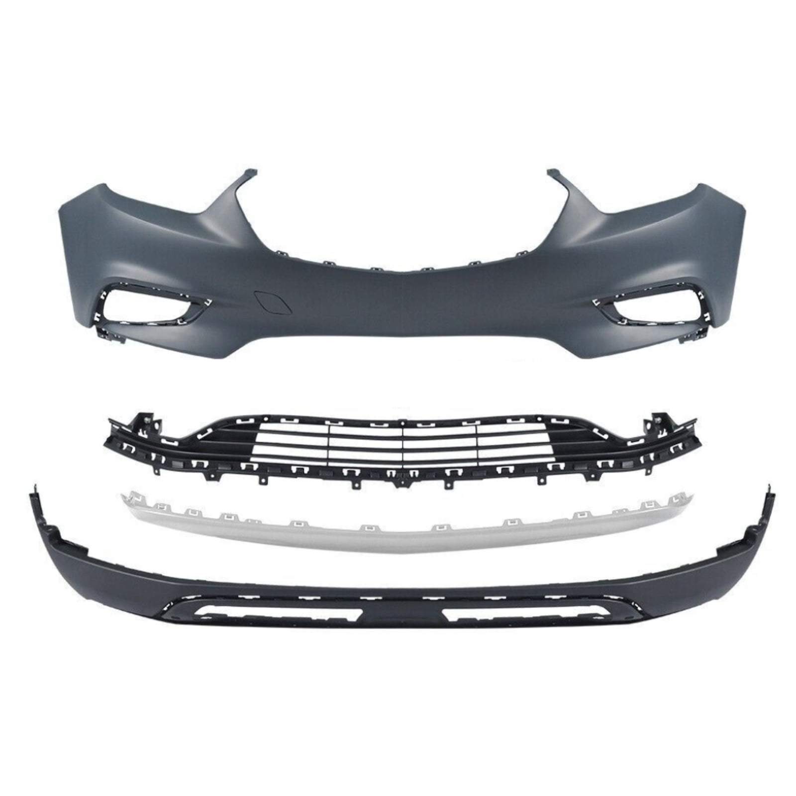 Front Bumper Cover Assembly kit Grille Grill Fit For 2017-2021 Buick