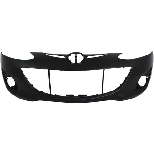 Front Bumper Cover For 2011-2014 Mazda 2 w/ fog lamp holes Primed