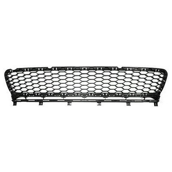 Front Bumper Cover Grille - Textured Black - Compatible with 2015 - 2017 Volkswagen GTI (without Collision Warning Option) 2016