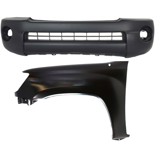 Front Bumper Cover Kit Fender For 2005-11 Toyota Tacoma LH Base Model 2.7L