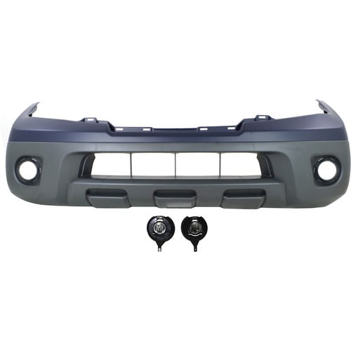 Front Bumper Cover Kit Primed PP Plastic For Nissan Frontier 2009-2021