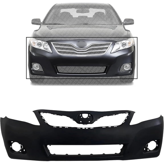 Front Bumper Cover Primed Plastic | Direct Replacement for 20102011 Toyota Camry Base LE XLE | Front Bumper Fascia TO1000356 5211906958