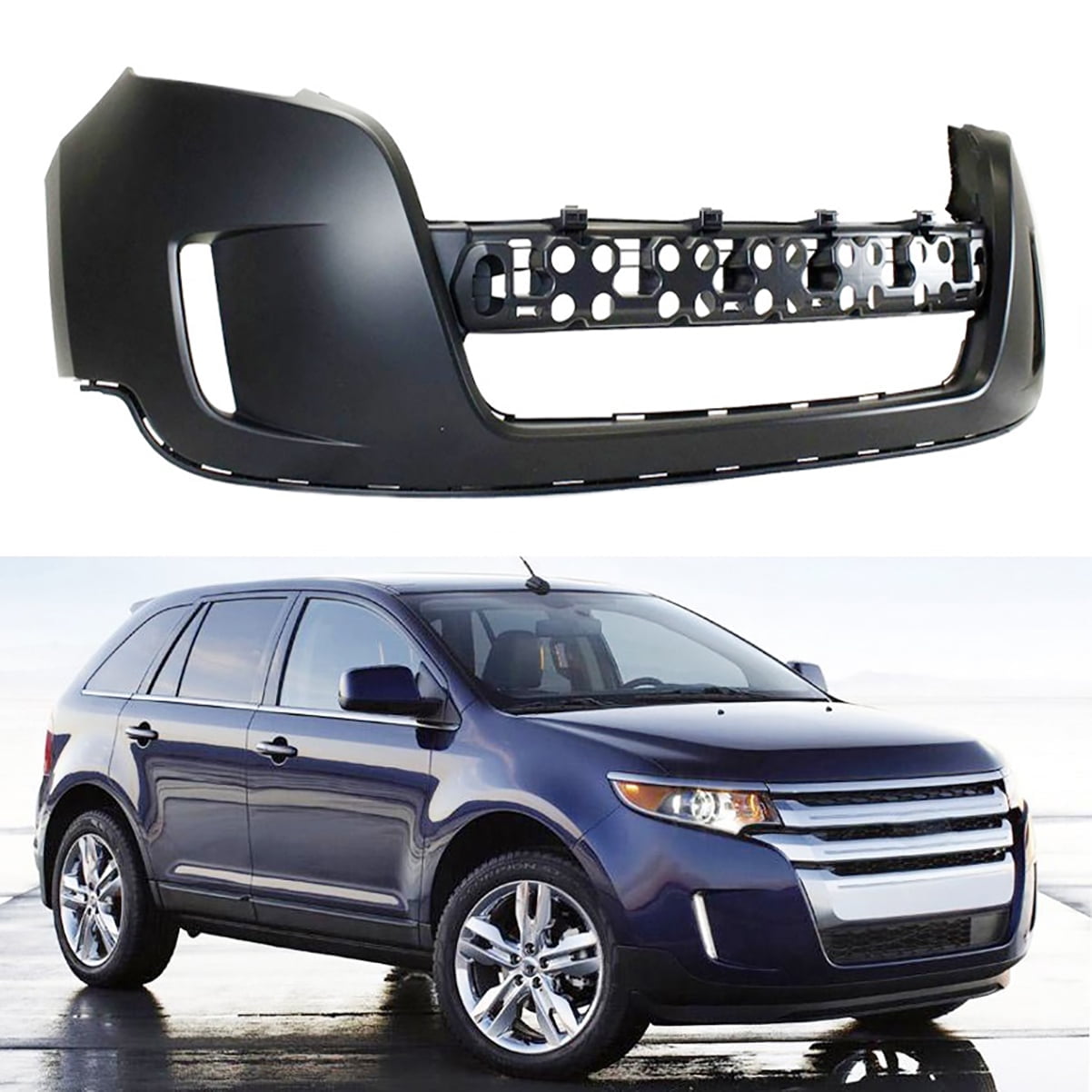 Front Bumper Cover Unpainted FO1014107 Fit for Ford Edge (2011-2014 ...