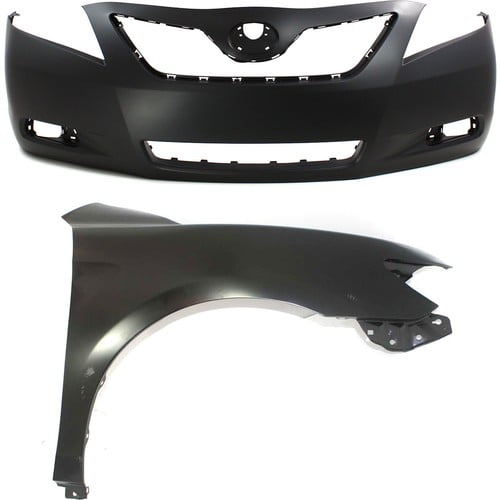 Front Bumper Cover and Right Fender Kit For 2007-2009 Toyota Camry USA Built