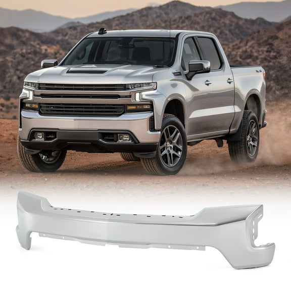 Front Bumper Cover for 2019-2022 Chevy Silverado 1500 LT & LTZ Chrome