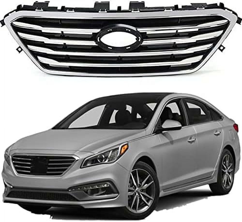 Front Bumper Factory Style Grille Replacement Grill for Hyundai Sonata ...
