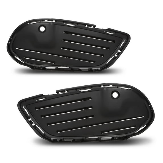 Front Bumper Fog Grille Cover 2Pcs Fit For 2015-2018 Mercedes Benz C-Class W205