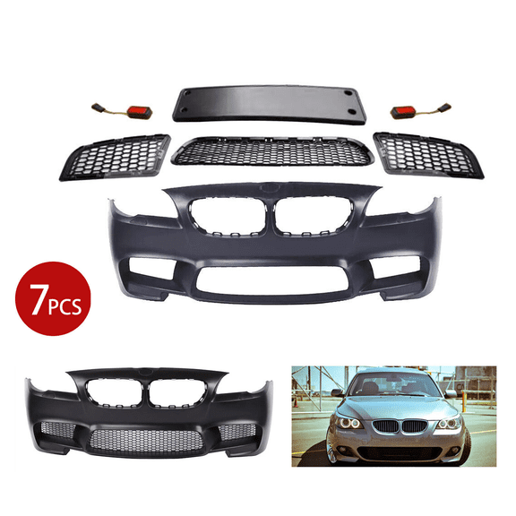 Front Bumper For BMW F10 2011-2017 5 Series Sedan W/o PDC 535i 528i New M5 Style