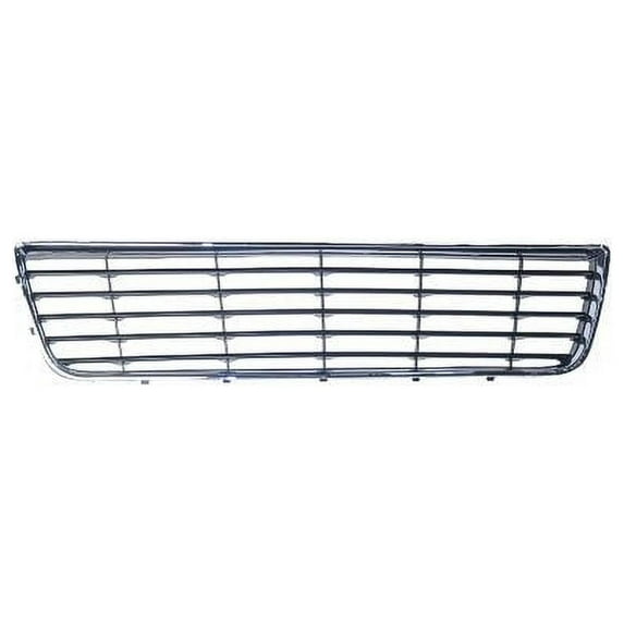 Front Bumper Grille - Chrome Frame with Black Bars - Compatible with 2006 - 2011 Chevy Impala (Excludes SS Model) 2007 2008 2009 2010