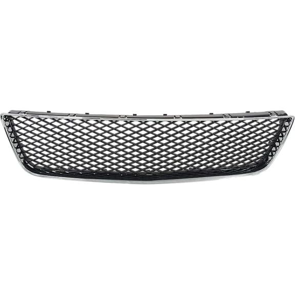 Front Bumper Grille Compatible with Chevrolet Impala 2006-2013 | DIRECT REPLACEMENT | Chrome Shell with Black Insert | Plastic | 10333712 22775357 | GM1036107