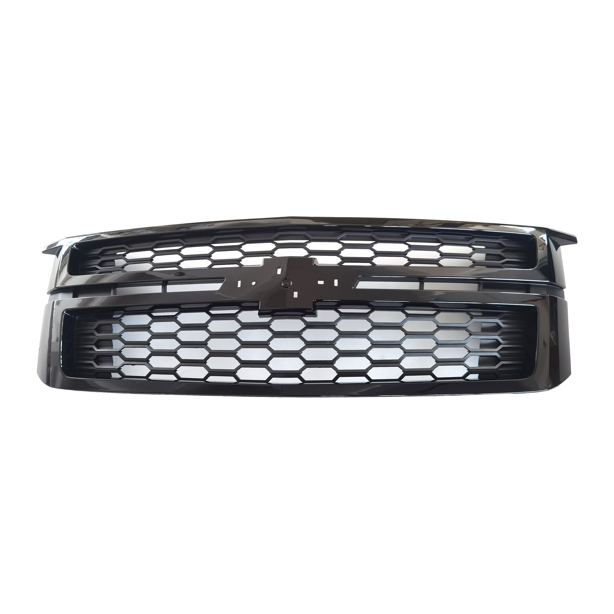 Front Bumper Grille Glossy Black Grill For 2015 2016 2017 2018 2019 2020 Chevrolet Tahoe Suburban