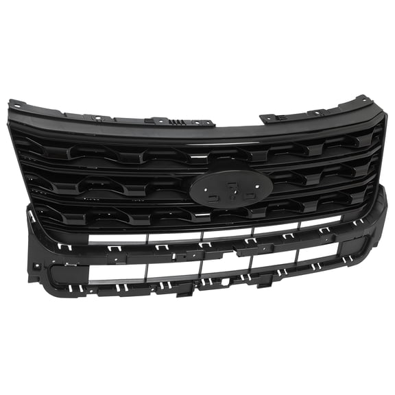 Front Bumper Grille Grill ABS Black Factory Style For Ford Explorer 2016 2017