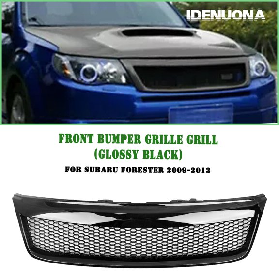 Front Bumper Grille Grill Mesh Kit For Subaru Forester 2009-2013 Black