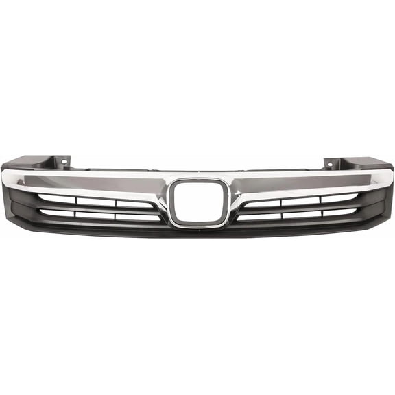 HOUGEET Front Bumper Grille Hood Grill Chrome For Honda Civic 2012 4-door Sedan HO1200206 HO1210139 71121TR0A01