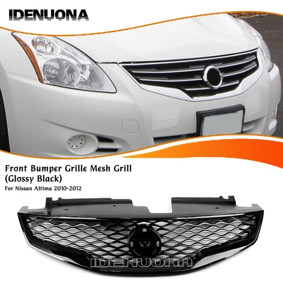 Front Bumper Grille Mesh Grill For Nissan Altima 2010-2012 Black