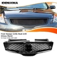 thumbnail image 1 of Front Bumper Grille Mesh Grill Kit For Nissan Altima 2007-2009 2008 Black, 1 of 7