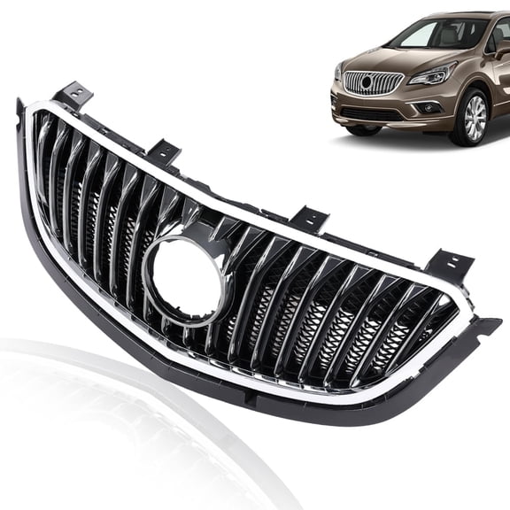 Front Bumper Grille Radiator Gloss Grid Grill Fit for Buick Envision 2015-2017