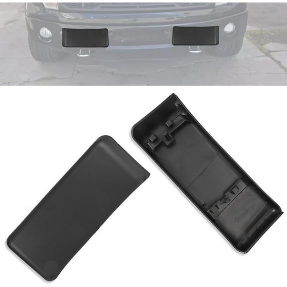 Front Bumper Guard & Cover for Ford F-150 2018-2020, Driver & Passenger Side ABS Plastic Replacement, Easy Snap-On Installation (2-Pack)